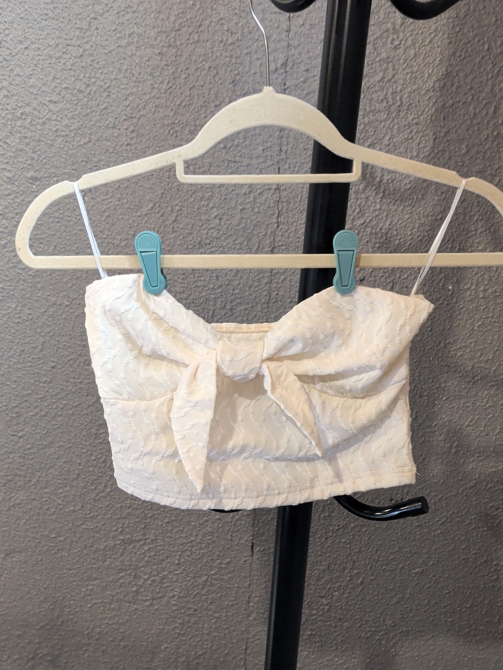 White Tie-Front Cropped Tank Top - Women